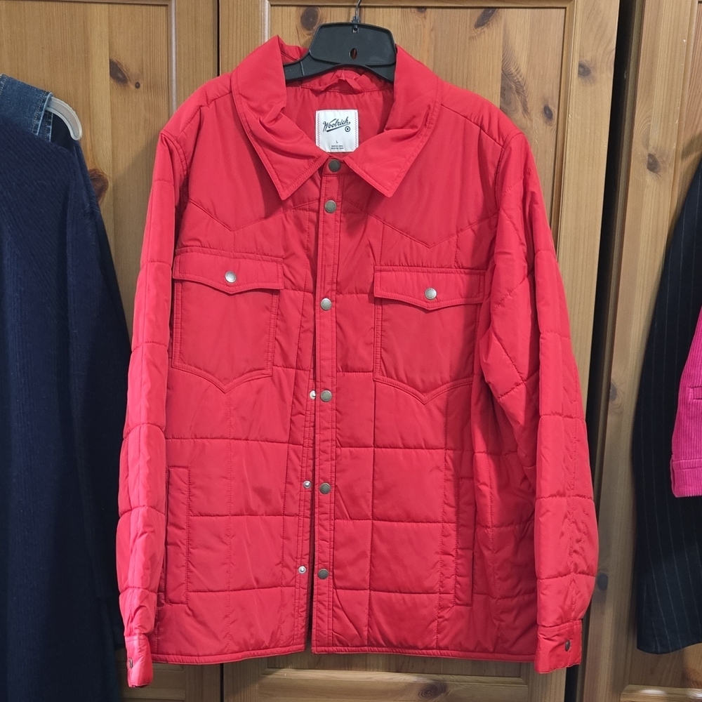 Woolrich Vibrant Red Quilted Jacket